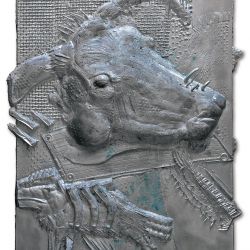 Trophäe, 2015, Aluguß, H. 32 cm